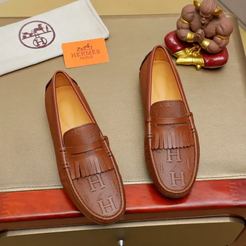 Hermes Leather Shoes For Men #1391861 $72.00 USD, Wholesale Replica Hermes Leather Shoes