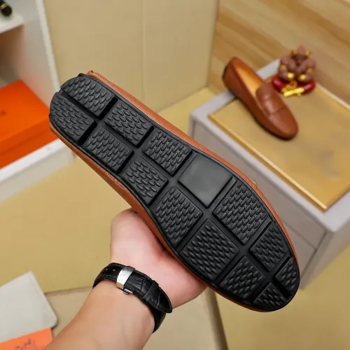 Replica Hermes Leather Shoes For Men #1391861 $72.00 USD for Wholesale