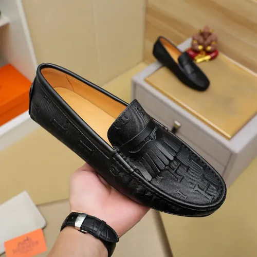Replica Hermes Leather Shoes For Men #1391862 $72.00 USD for Wholesale