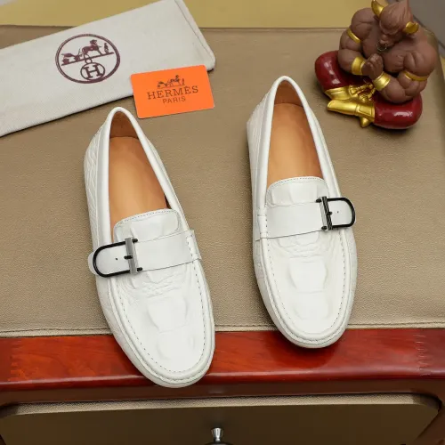 Hermes Leather Shoes For Men #1391863 $72.00 USD, Wholesale Replica Hermes Leather Shoes