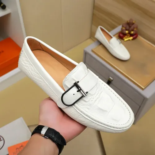 Replica Hermes Leather Shoes For Men #1391863 $72.00 USD for Wholesale
