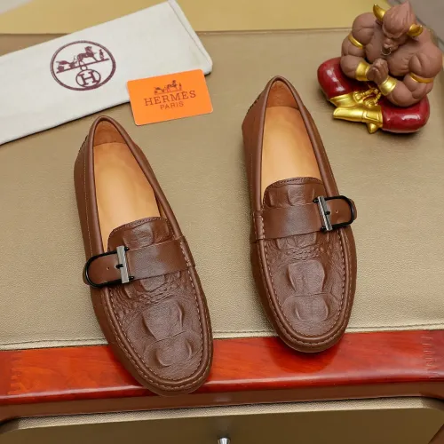 Hermes Leather Shoes For Men #1391864 $72.00 USD, Wholesale Replica Hermes Leather Shoes