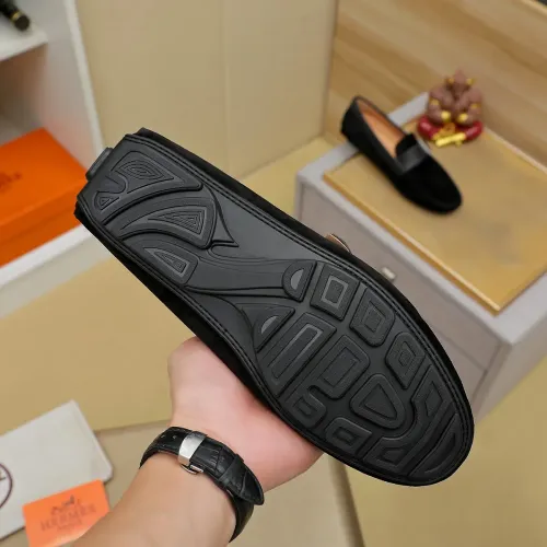 Replica Hermes Leather Shoes For Men #1391868 $72.00 USD for Wholesale