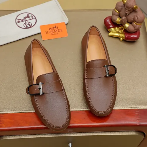 Hermes Leather Shoes For Men #1391870 $72.00 USD, Wholesale Replica Hermes Leather Shoes