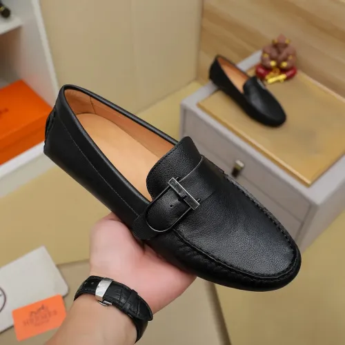 Replica Hermes Leather Shoes For Men #1391871 $72.00 USD for Wholesale