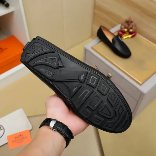 Replica Hermes Leather Shoes For Men #1391871 $72.00 USD for Wholesale