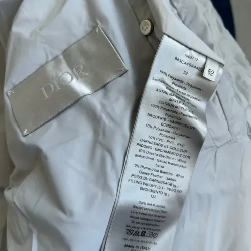 Replica Christian Dior Down Feather Coat Long Sleeved For Men #1391882 $195.00 USD for Wholesale