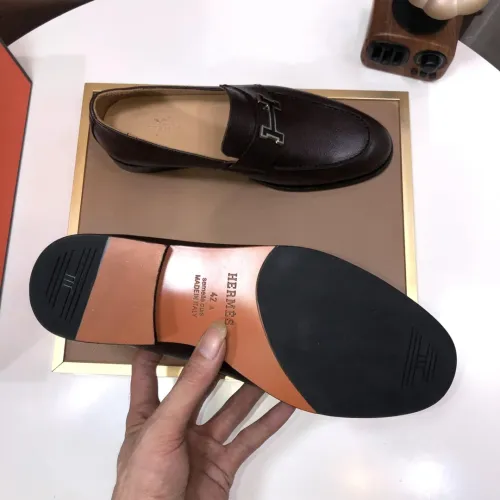 Replica Hermes Leather Shoes For Men #1391925 $98.00 USD for Wholesale