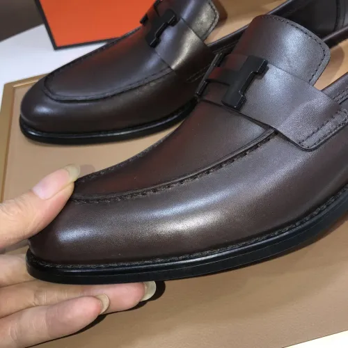Replica Hermes Leather Shoes For Men #1391938 $98.00 USD for Wholesale