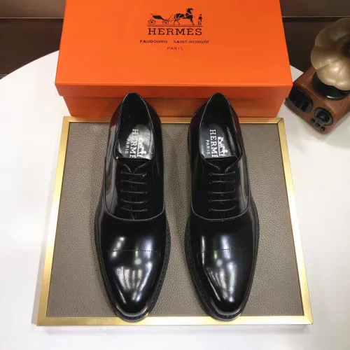 Replica Hermes Leather Shoes For Men #1391964 $88.00 USD for Wholesale