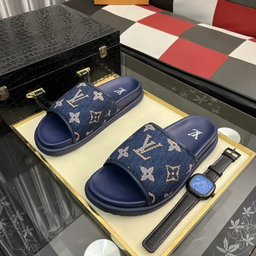 Louis Vuitton Slippers For Men #1392032 $64.00 USD, Wholesale Replica Louis Vuitton Slippers