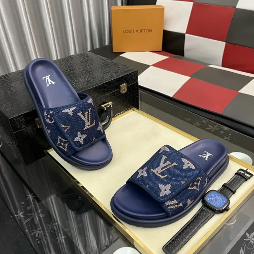 Louis Vuitton Slippers For Men #1392034 $64.00 USD, Wholesale Replica Louis Vuitton Slippers