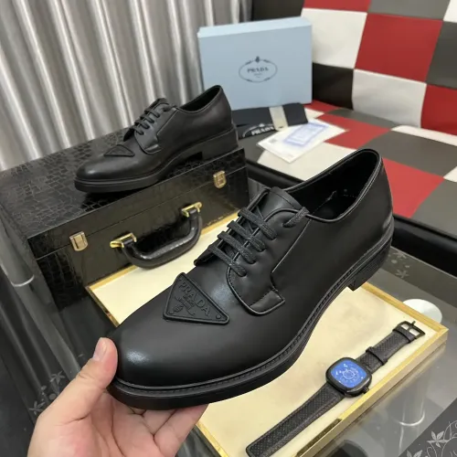 Prada Leather Shoes For Men #1392042 $115.00 USD, Wholesale Replica Prada Leather Shoes