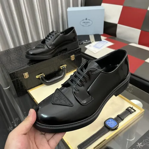 Prada Leather Shoes For Men #1392043 $115.00 USD, Wholesale Replica Prada Leather Shoes