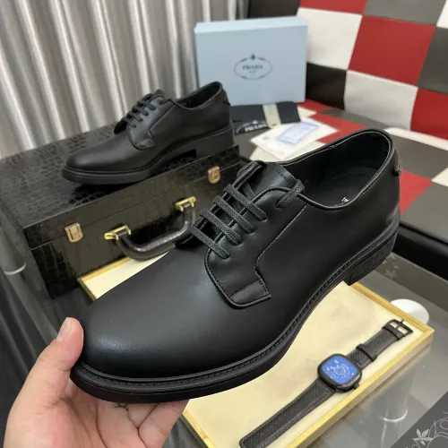 Prada Leather Shoes For Men #1392045 $115.00 USD, Wholesale Replica Prada Leather Shoes