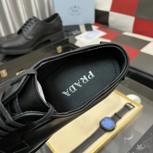 Replica Prada Leather Shoes For Men #1392045 $115.00 USD for Wholesale