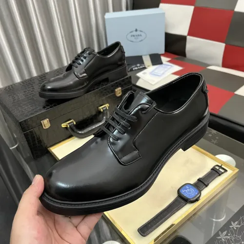 Prada Leather Shoes For Men #1392046 $115.00 USD, Wholesale Replica Prada Leather Shoes