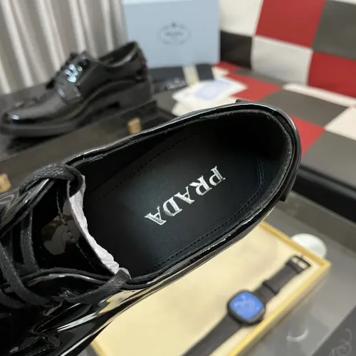 Replica Prada Leather Shoes For Men #1392047 $115.00 USD for Wholesale