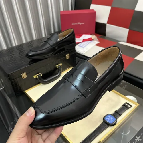 Salvatore Ferragamo Leather Shoes For Men #1392084 $108.00 USD, Wholesale Replica Salvatore Ferragamo Leather Shoes