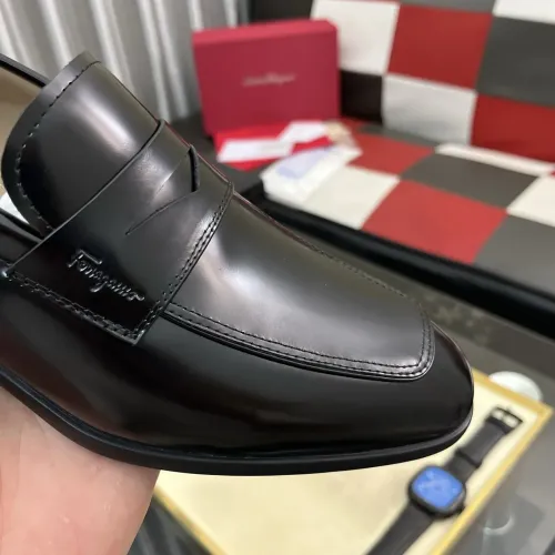 Replica Salvatore Ferragamo Leather Shoes For Men #1392084 $108.00 USD for Wholesale