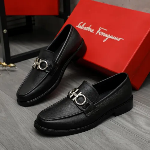 Salvatore Ferragamo Leather Shoes For Men #1392087 $85.00 USD, Wholesale Replica Salvatore Ferragamo Leather Shoes