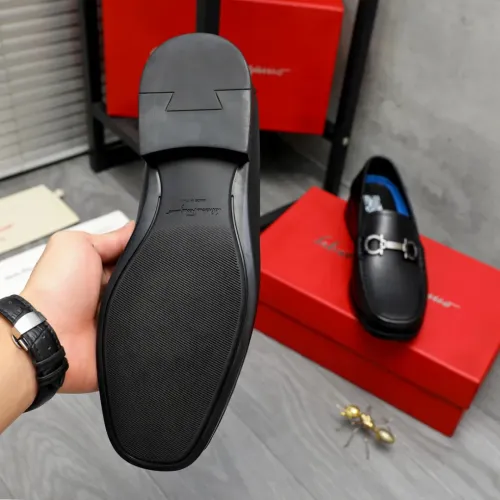 Replica Salvatore Ferragamo Leather Shoes For Men #1392090 $92.00 USD for Wholesale