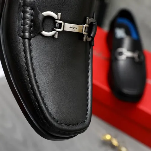 Replica Salvatore Ferragamo Leather Shoes For Men #1392090 $92.00 USD for Wholesale