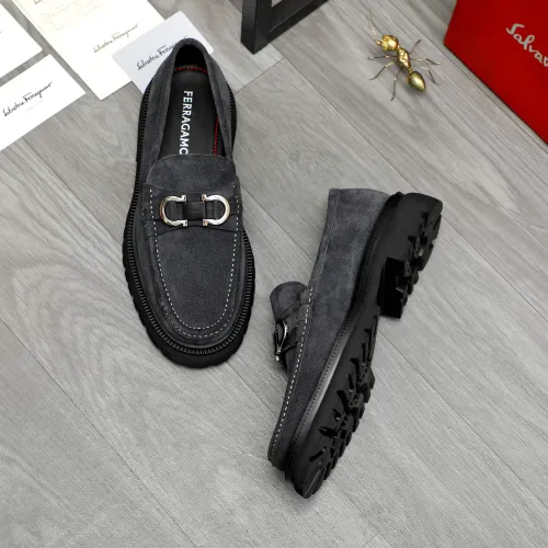 Salvatore Ferragamo Leather Shoes For Men #1392098 $112.00 USD, Wholesale Replica Salvatore Ferragamo Leather Shoes