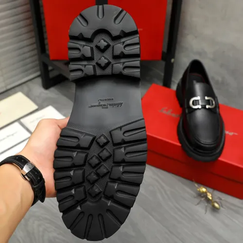 Replica Salvatore Ferragamo Leather Shoes For Men #1392105 $112.00 USD for Wholesale