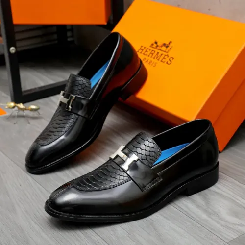 Hermes Leather Shoes For Men #1392117 $92.00 USD, Wholesale Replica Hermes Leather Shoes