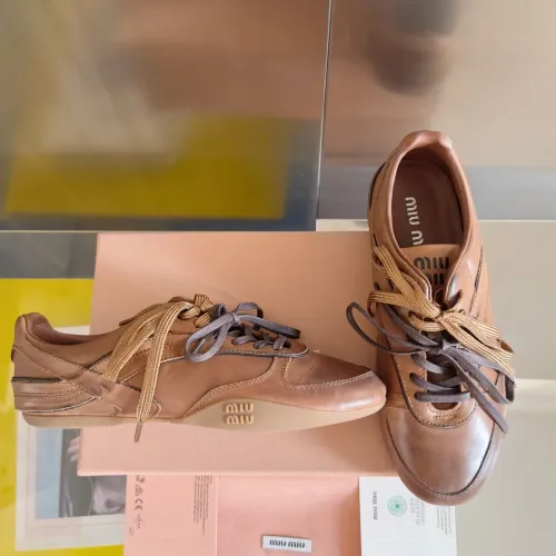 MIU MIU Casual Shoes For Women #1392232 $125.00 USD, Wholesale Replica MIU MIU Casual Shoes