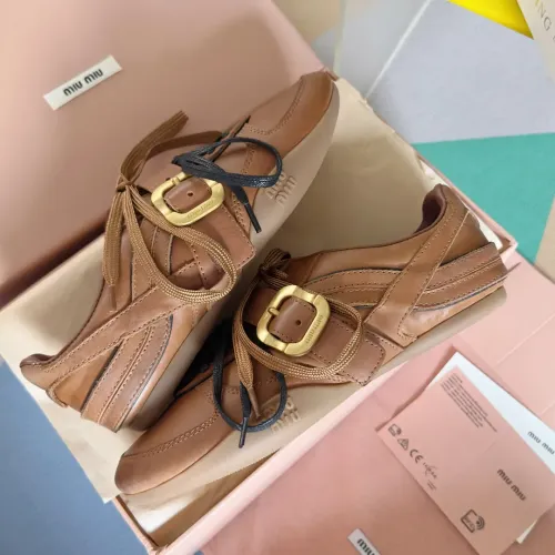 Replica MIU MIU Casual Shoes For Women #1392237 $125.00 USD for Wholesale