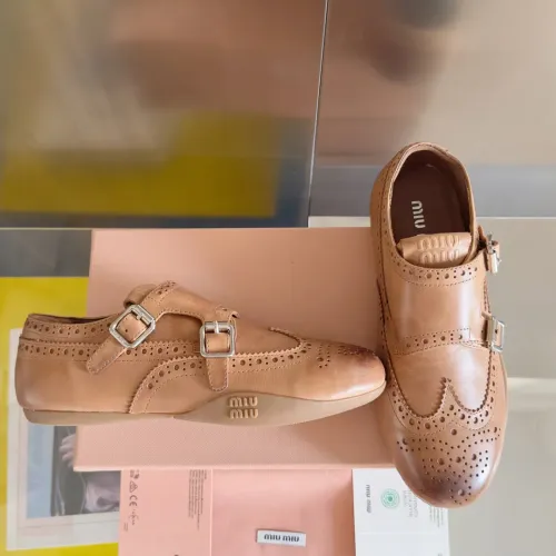 MIU MIU Casual Shoes For Women #1392239 $125.00 USD, Wholesale Replica MIU MIU Casual Shoes