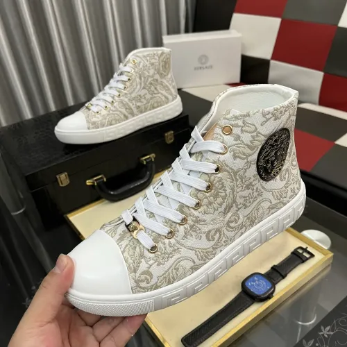 Versace High Tops Shoes For Men #1392490 $80.00 USD, Wholesale Replica Versace High Tops Shoes