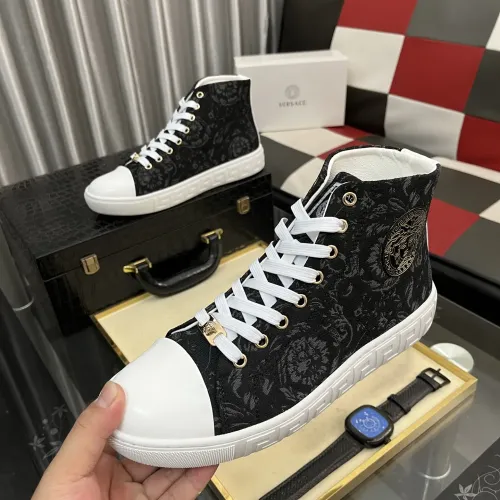 Versace High Tops Shoes For Men #1392491 $80.00 USD, Wholesale Replica Versace High Tops Shoes