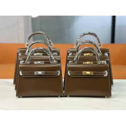Hermes AAA Quality Handbags In Silver For Women #1392573 $96.00 USD, Wholesale Replica Hermes AAA Quality Handbags
