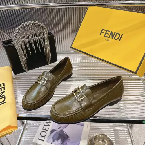 Fendi Leather Shoes For Women #1392621 $102.00 USD, Wholesale Replica Fendi Leather Shoes