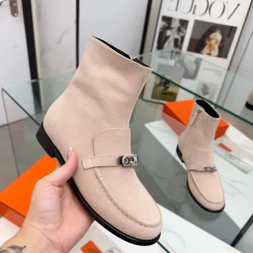 Replica Hermes Boots For Women #1392665 $145.00 USD for Wholesale