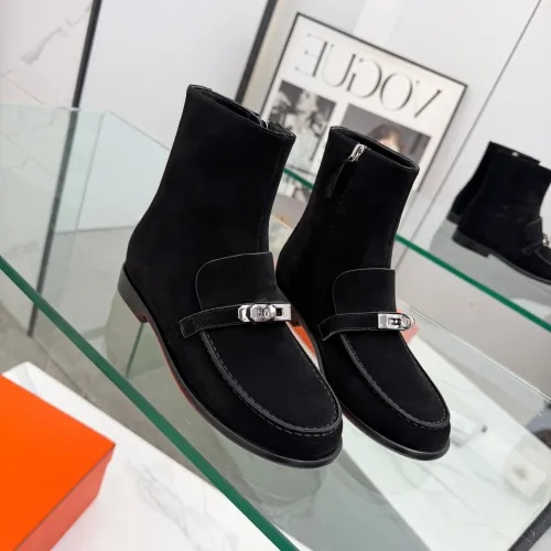 Replica Hermes Boots For Women #1392667 $145.00 USD for Wholesale