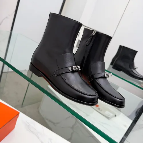 Replica Hermes Boots For Women #1392671 $145.00 USD for Wholesale
