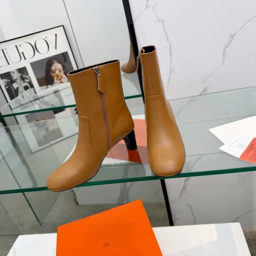 Replica Hermes Boots For Women #1392673 $145.00 USD for Wholesale