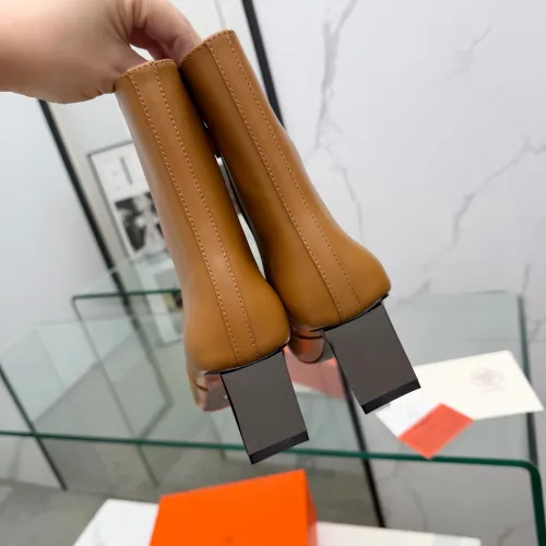 Replica Hermes Boots For Women #1392673 $145.00 USD for Wholesale