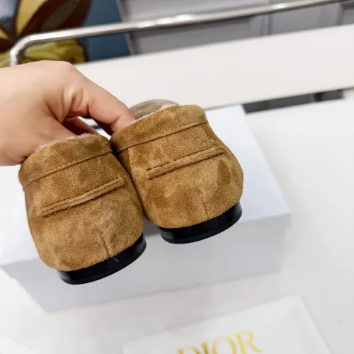 Replica Christian Dior Leather Shoes For Women #1392716 $112.00 USD for Wholesale