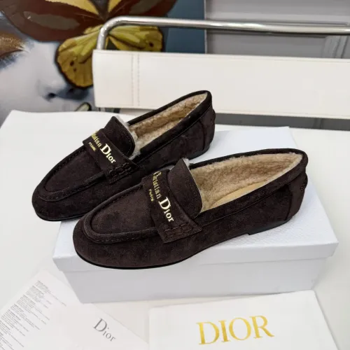Christian Dior Leather Shoes For Women #1392719 $112.00 USD, Wholesale Replica Christian Dior Leather Shoes