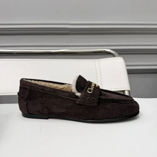 Replica Christian Dior Leather Shoes For Women #1392719 $112.00 USD for Wholesale