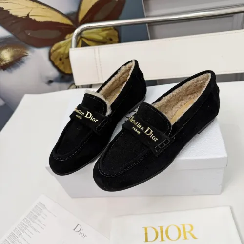 Christian Dior Leather Shoes For Women #1392720 $112.00 USD, Wholesale Replica Christian Dior Leather Shoes