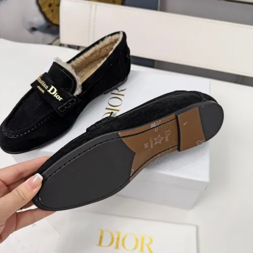 Replica Christian Dior Leather Shoes For Women #1392720 $112.00 USD for Wholesale