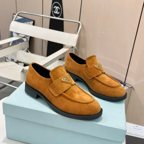 Prada Leather Shoes For Women #1392726 $102.00 USD, Wholesale Replica Prada Leather Shoes