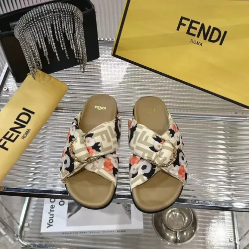 Fendi Slippers For Women #1392897 $80.00 USD, Wholesale Replica Fendi Slippers