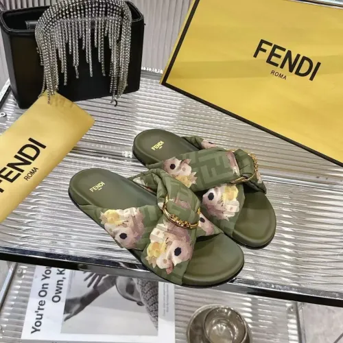 Replica Fendi Slippers For Women #1392898 $80.00 USD for Wholesale